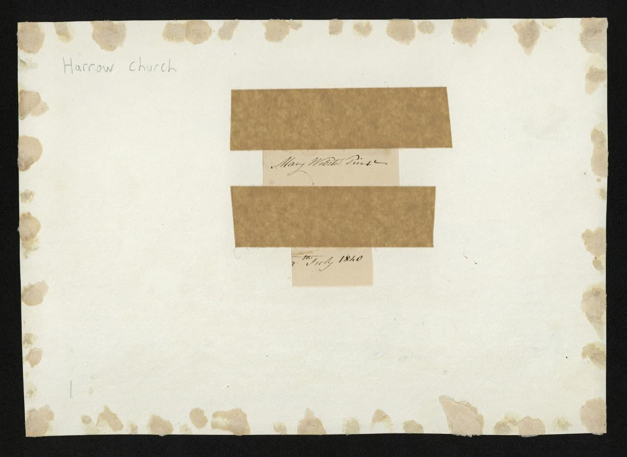 Mary Webster (1794-1883) Watercolour Painting - Harrow Church London 18408