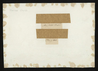 Mary Webster (1794-1883) Watercolour Painting - Harrow Church London 18408