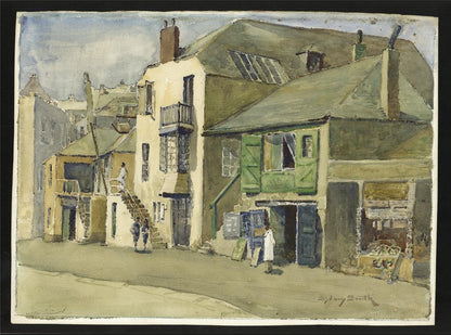 Sydney Smith (1912-1982) Watercolour Painting Street Scene - 20th Century1