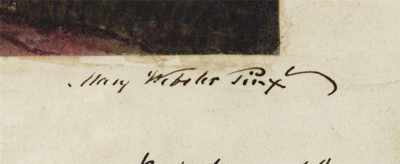 Mary Webster (1794-1883) Watercolour Painting - Brechin Cathedral Scotland 18552