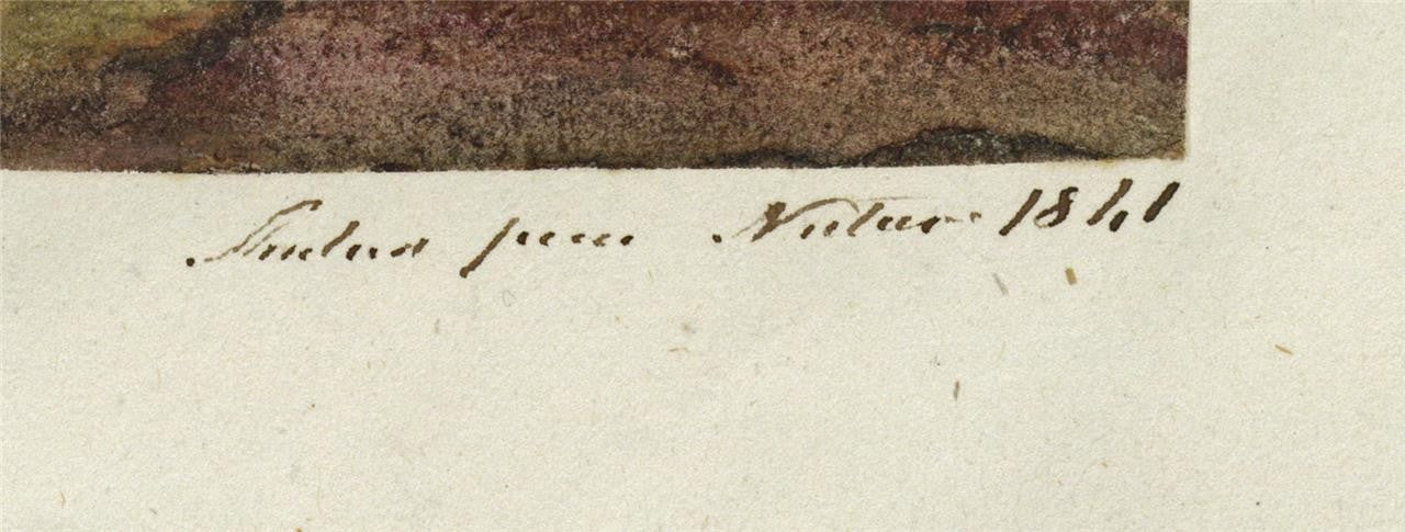 Mary Webster (1794-1883) Watercolour Painting Hyde Park London 18413