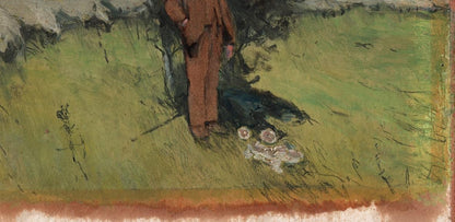 Gideon Matthew Fidler (1857-1942) Oil Painting - The Shepherds Breakfast5