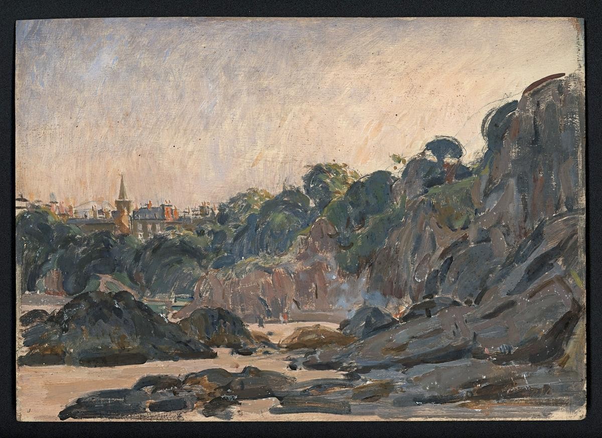 Dugald Sutherland MacColl (1859-1948) Oil Painting - North Bay Coastline 19321