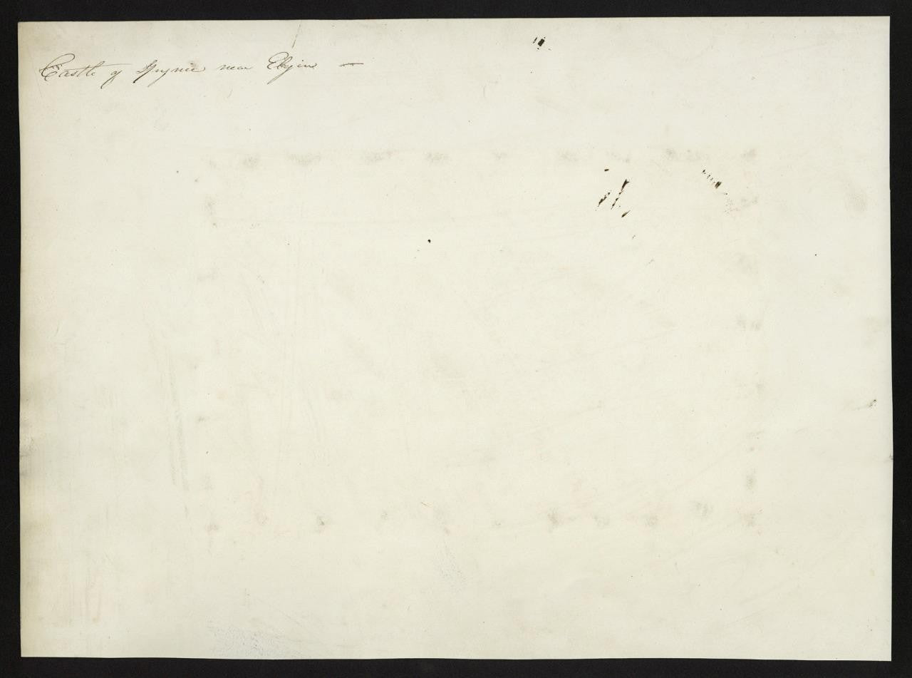 Mary Webster (1794-1883) Watercolour Painting Spynie Castle Moray Scotland 184410