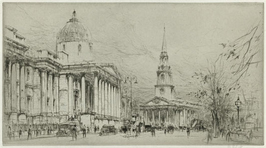 William Walcot (1874-1943) Pencil Signed Etching The National Gallery London0