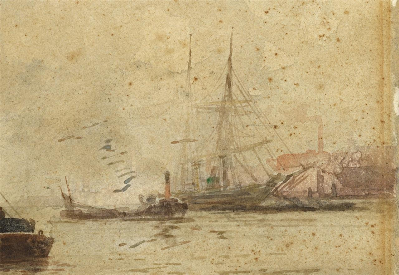 Frederick William Scarborough (18601939) Watercolour Painting Greenwich London5