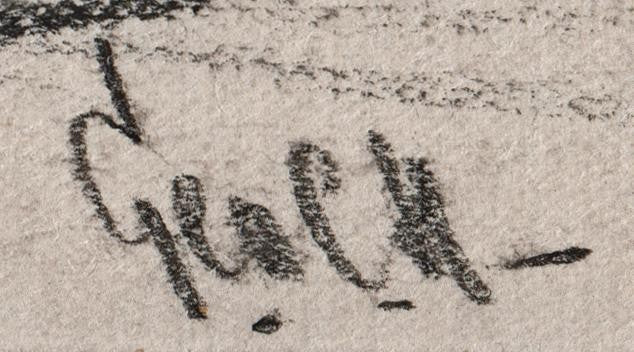 George Charles Haite (1855-1924) Pencil Drawing 1899 Wells-Next-The-Sea1