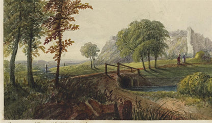 Mary Webster (1794-1883) - Watercolour Painting - Richborough Castle Kent 18436