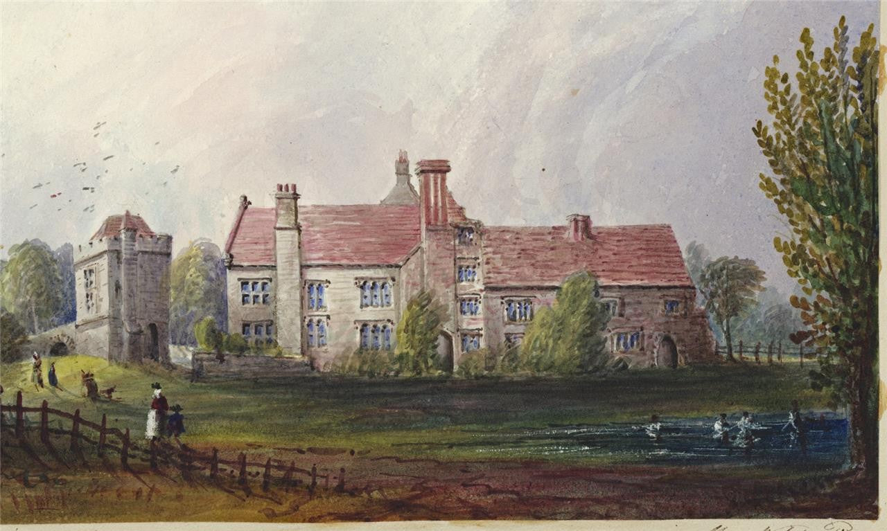 Mary Webster (1794-1883) Watercolour Painting - Michelham Abbey Priory 18426