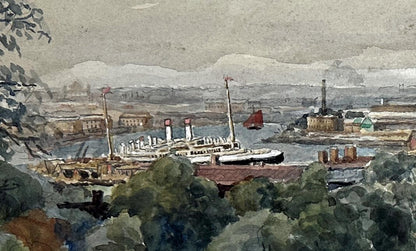 C B Core Watercolour Painting Greenwich London 19386