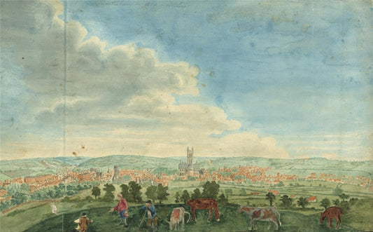 James Wilcox (1778-1865) Watercolour Painting - Canterbury 18000