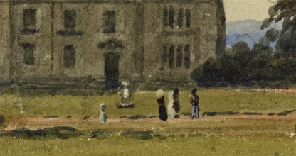 Newland Park? Buckinghamshire c1832 - Antique Watercolour Painting - Nash6