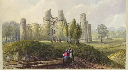 Mary Webster (1794-1883) Watercolour Painting - Herstmonceux Castle 18425