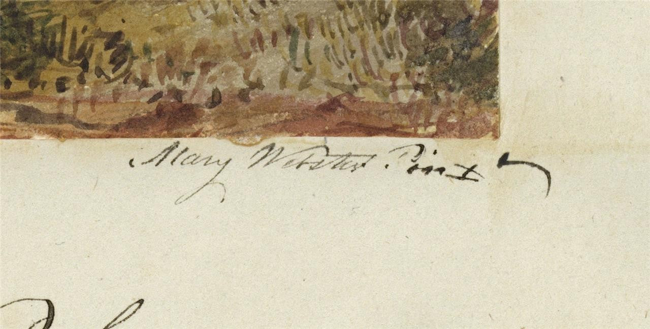 Mary Webster (1794-1883) Watercolour Painting London From Greenwich Park 18382