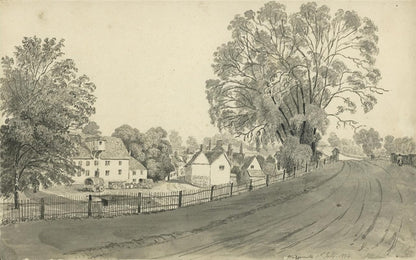 James Wilcox (1778-1865) Watercolour Painting - Wadesmill Hertfordshire 18440