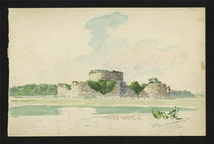 Walter Duncan (1848-1932) - Watercolour Painting - Camber Castle Near Rye 19022