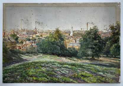 C B Core Watercolour Painting Landscape At Greenwich London 19381