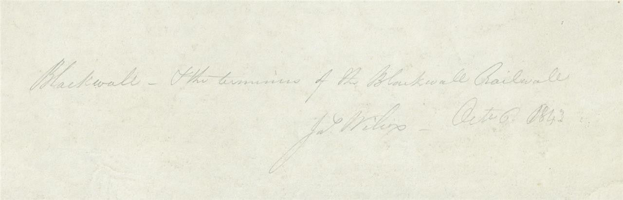 James Wilcox (17781865) Watercolour Painting  Blackwall Reach London 18438