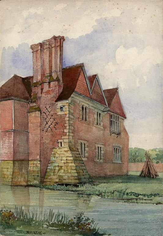 Badsell Manor Brenchley Kent - Watercolour Painting - James Foster Wadmore0