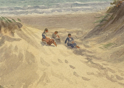Samuel Phillips Jackson - Watercolour Painting - Sand Dunes Coastal Landscape3