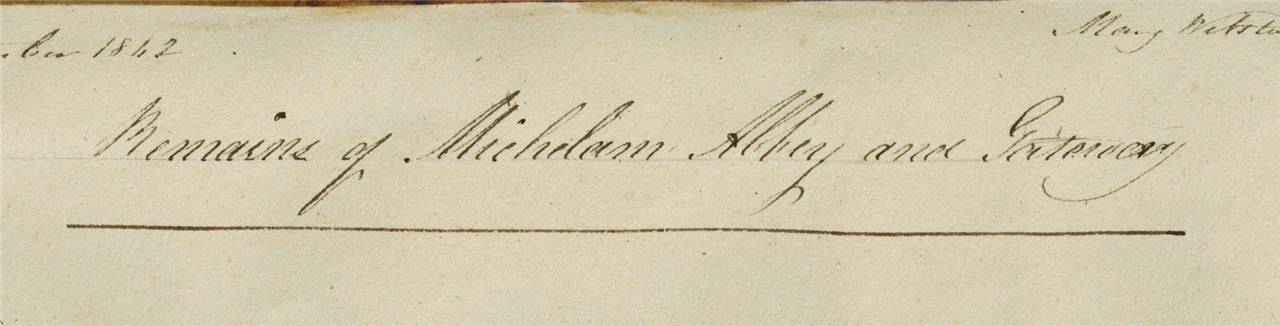 Mary Webster (1794-1883) Watercolour Painting - Michelham Abbey Priory 18424