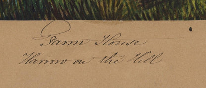 Mary Webster (1794-1883) Watercolour Painting - Harrow On The Hill London 18574