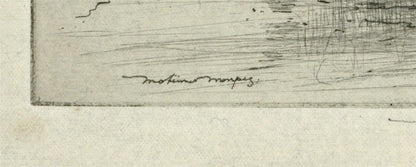 Mortimer Menpes (1855-1938) Pencil Signed Etching - St Paul's From Thames London3