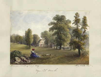Mary Webster (1794-1883) Watercolour Painting Hyde Park Barracks London 183911