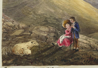 Mary Webster Watercolour Painting The Weald Of Sussex From The Devil's Dyke 18386