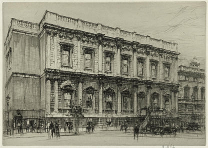 William Walcot (1874-1943) Pencil Signed Etching The Banqueting House, Whitehall0