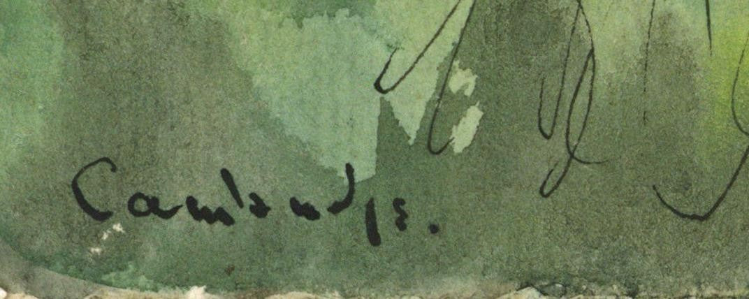 Phyllis Chilton Osborne Watercolour Painting King's College Cambridge 19354