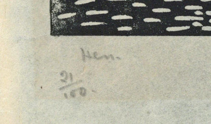 Phyllis Chilton Osborne - Pencil Signed Wood Engraving - Hen - 1931 - 21/1003