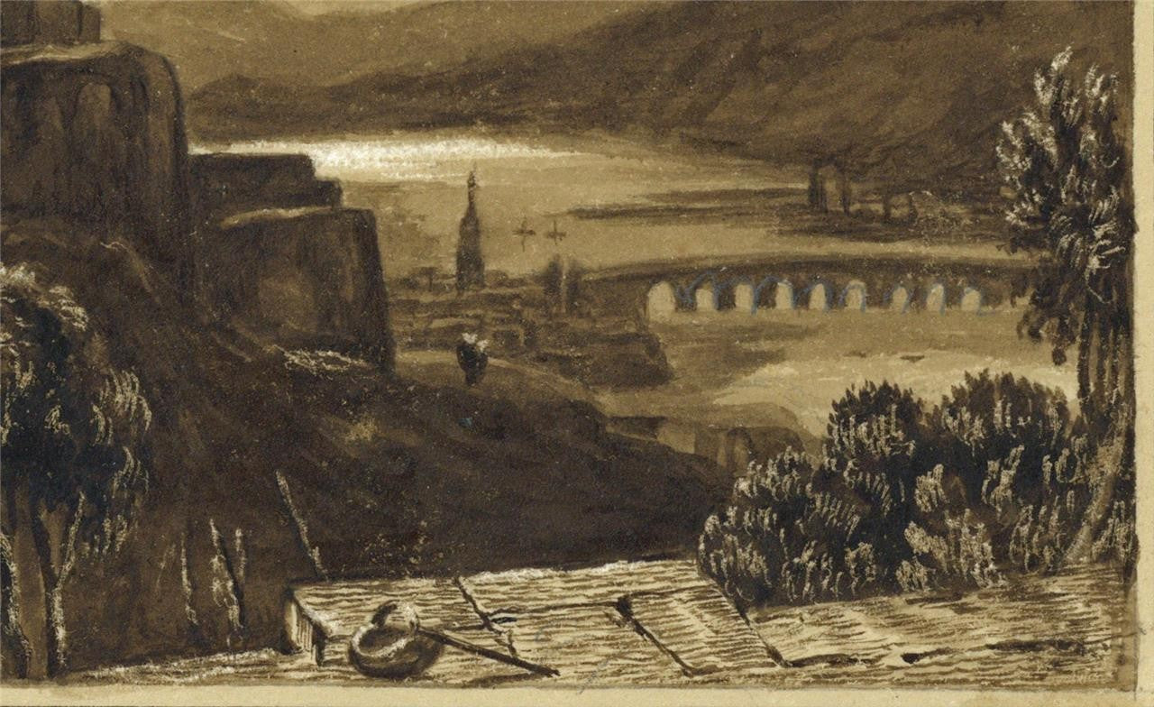 After Clarkson Stanfield Heidelberg Castle Watercolour Painting - 19th Century7
