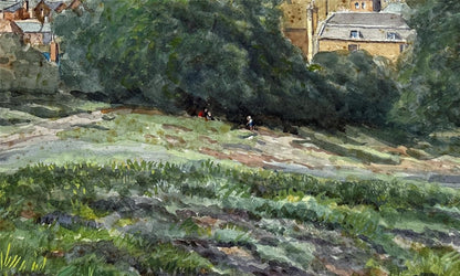 C B Core Watercolour Painting Landscape At Greenwich London 19387