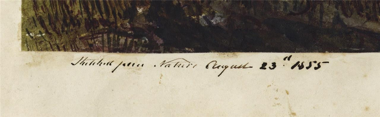 Mary Webster (1794-1883) Watercolour Painting - Brechin Cathedral Scotland 18553