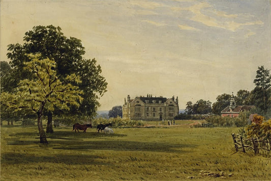 Newland Park? Buckinghamshire c1832 - Antique Watercolour Painting - Nash0
