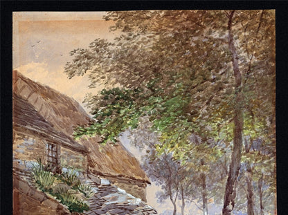 William Henry Pike (1846-1908) - Watercolour Painting - Cottage Scene - 18783