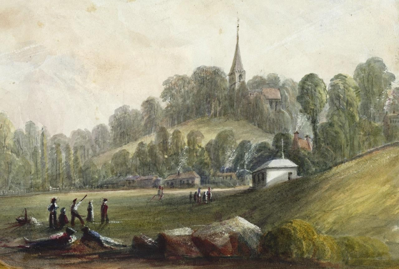 Mary Webster (1794-1883) Watercolour Painting - Harrow Church London 18403