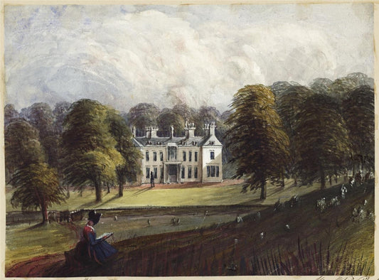 Mary Webster (1794-1883) - Watercolour Painting - Compton Place Eastbourne 18500