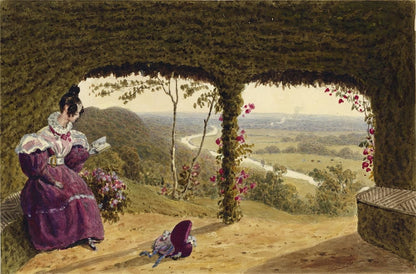 Cliveden Grounds Buckinghamshire - Antique Watercolour Painting - 19th Century0