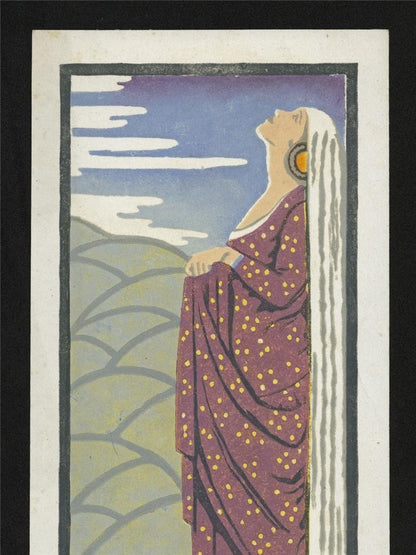 Cecil French (18791953) Pencil Signed Woodcut  The Mad Queen4