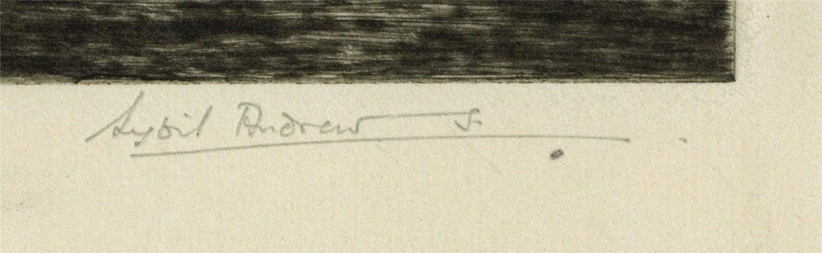 Sybil Andrews (1898-1992) Pencil Signed Etching - King's School Ely2