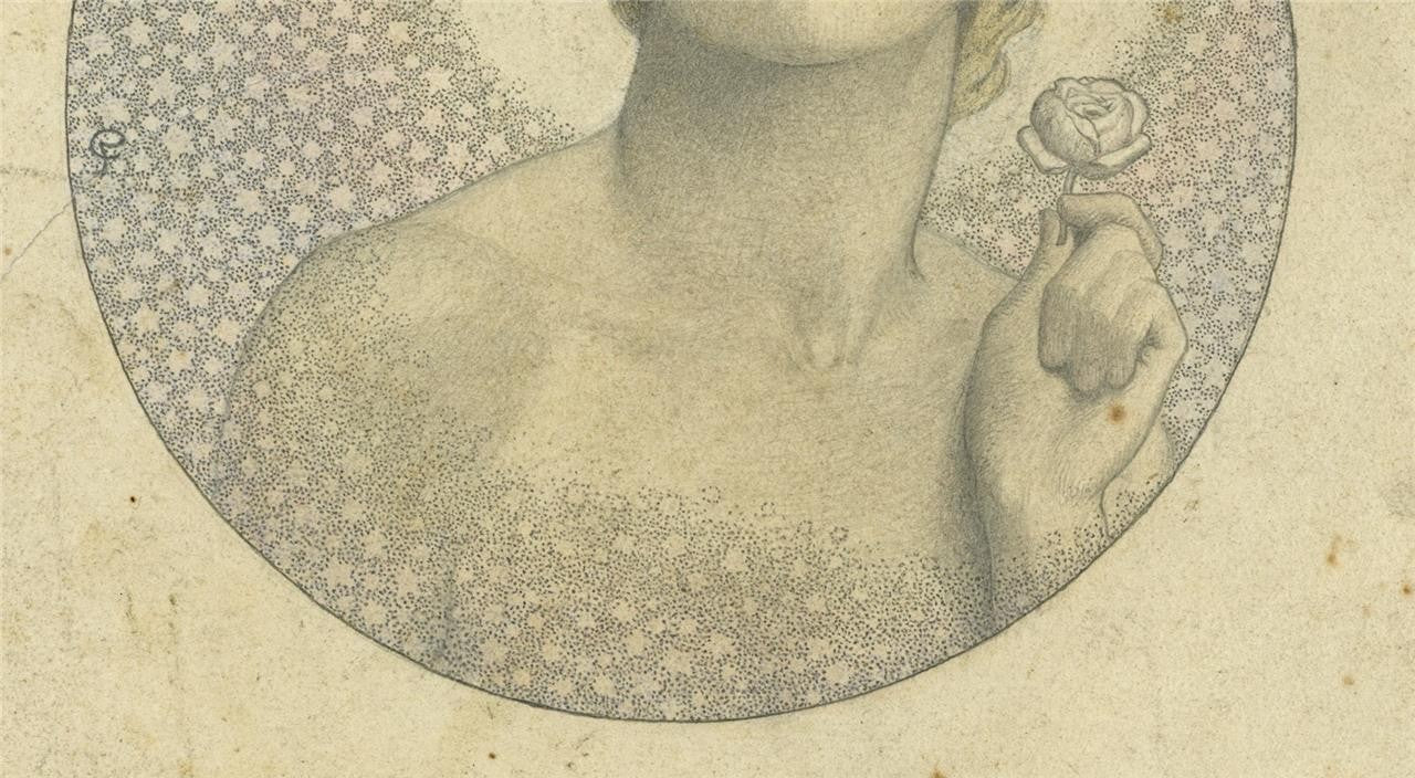 Cecil French (18791953) Pencil Drawing  The Flowering Of The Ages12