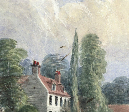 Mary Webster (1794-1883) Watercolour Painting - Harrow On The Hill London 18578