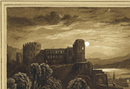 After Clarkson Stanfield Heidelberg Castle Watercolour Painting - 19th Century5