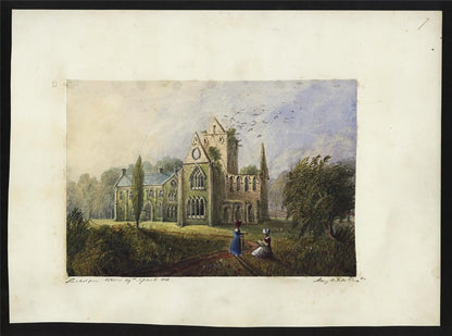 Mary Webster - Watercolour Painting - Pluscarden Abbey Near Elgin Scotland 18441