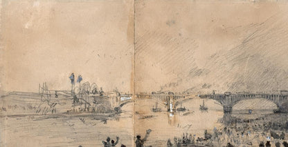 The Boat Race Oxford & Cambridge - Watercolour Painting 1877 River Thames London11