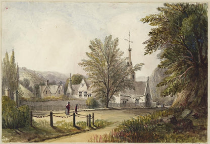 Mary Webster Watercolour Painting Dowdeswell Church - Near Cheltenham 18400