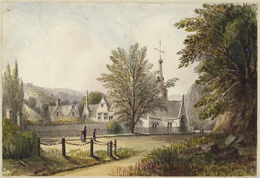 Mary Webster Watercolour Painting Dowdeswell Church - Near Cheltenham 18400
