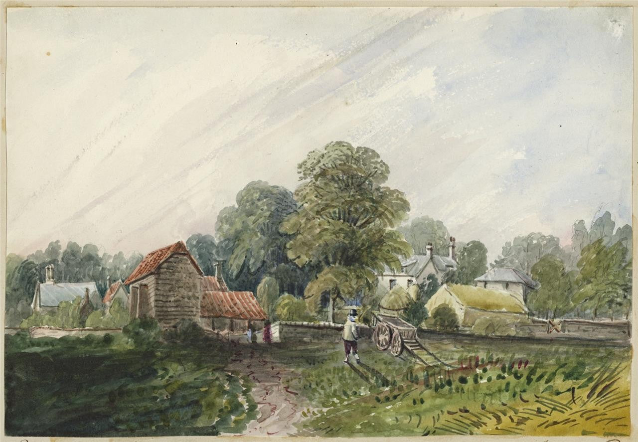 Mary Webster (1794-1883) Watercolour Painting - Infant School Eastbourne 18420